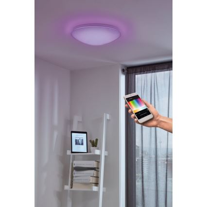 Eglo - LED RGB Dimbare wand- en plafondlamp GIRON-C LED/17W/230V