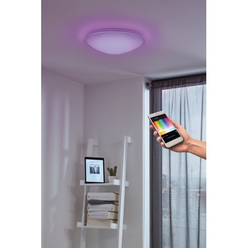 Eglo - LED RGB Dimbare wand- en plafondlamp GIRON-C LED/17W/230V