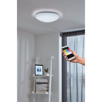 Eglo - LED RGB Dimbare wand- en plafondlamp GIRON-C LED/17W/230V