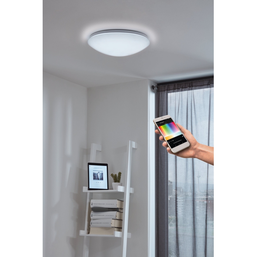 Eglo - LED RGB Dimbare wand- en plafondlamp GIRON-C LED/17W/230V