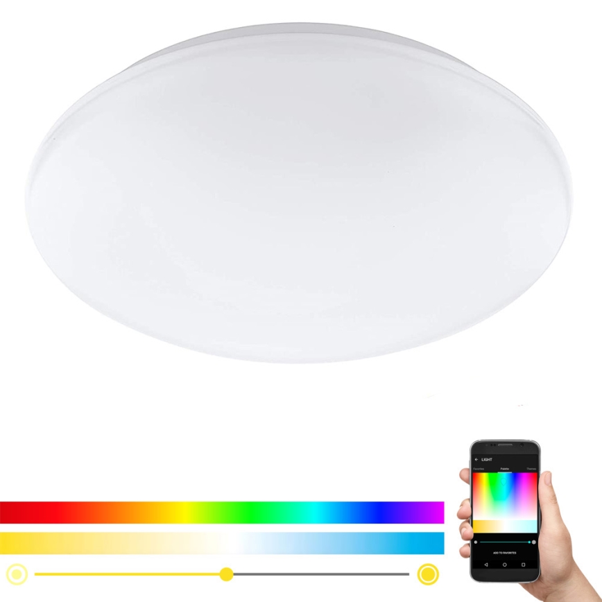 Eglo - LED RGB Dimbare wand- en plafondlamp GIRON-C LED/17W/230V