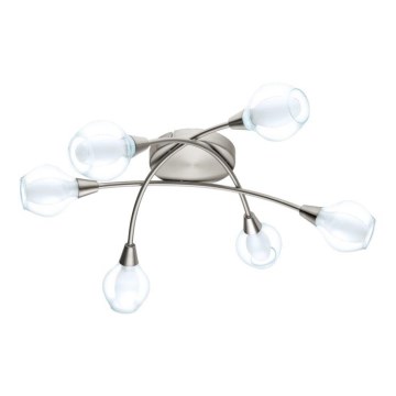 Eglo 32595 - Plafondlamp ARNADO 6xG9/33W/230V mat chroom