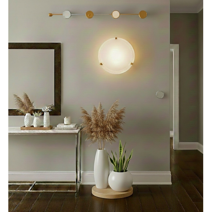 Eglo 32601 - LED plafondlamp SALOME LED/11W/230V Ø 30 cm goudkleurig/alabasterglas