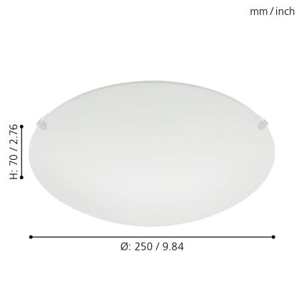 Eglo 32602 - LED plafondlamp MARS LED/11W/230V Ø 25 cm