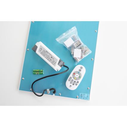 Eglo 32734 - LED RGBW Dimbaar opbouwarmatuur 2-in-1 SALOBRENA-C LED/34W/230V wit + afstandsbediening