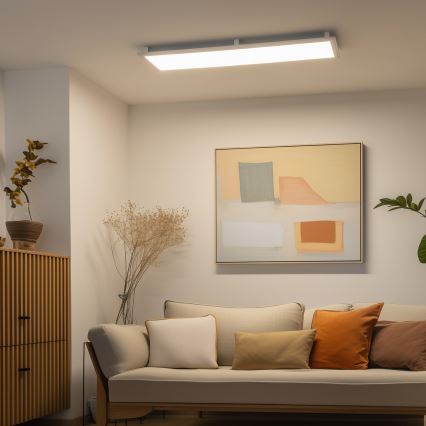 Eglo 32734 - LED RGBW Dimbaar opbouwarmatuur 2-in-1 SALOBRENA-C LED/34W/230V wit + afstandsbediening