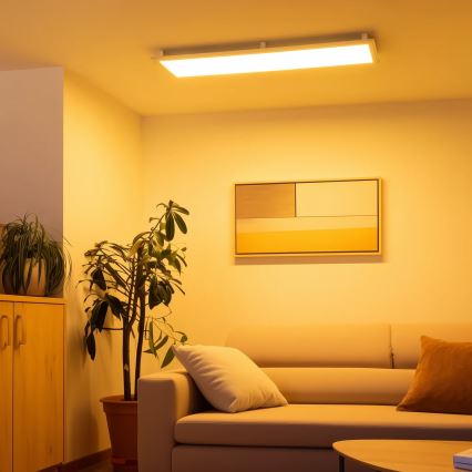 Eglo 32734 - LED RGBW Dimbaar opbouwarmatuur 2-in-1 SALOBRENA-C LED/34W/230V wit + afstandsbediening