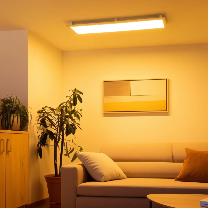 Eglo 32734 - LED RGBW Dimbaar opbouwarmatuur 2-in-1 SALOBRENA-C LED/34W/230V wit + afstandsbediening