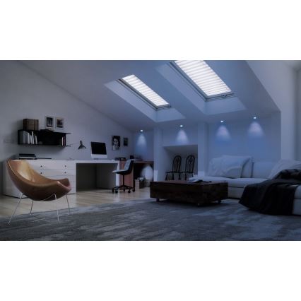 Eglo - dimbare RGB LED-inbouwspot FUEVA-C LED/10,5W/230V Ø 17 cm