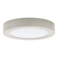 Eglo 32817 - LED-dimbare plafondlamp FUEVA LED/21W/230V 3000-6500K Ø 30 cm mat chroom + afstandsbediening