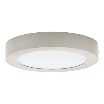 Eglo 32817 - LED-dimbare plafondlamp FUEVA LED/21W/230V 3000-6500K Ø 30 cm mat chroom + afstandsbediening