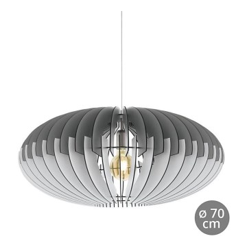 Eglo 32834 - SOTOS hanglamp met kabel 1xE27/60W/230V Ø 700 mm