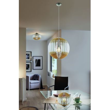 Eglo 32846 - Hanglamp aan een koord OLMERO 1xE27/60W/230V