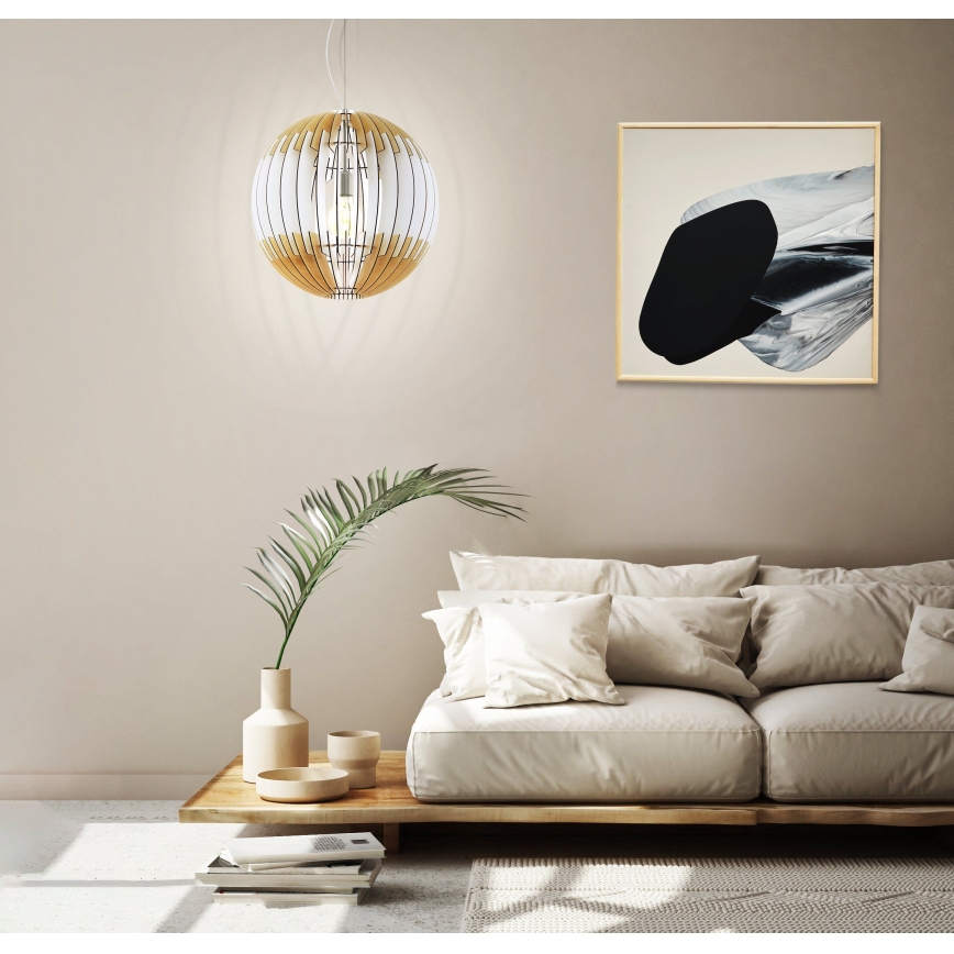 Eglo 32847 - Hanglamp aan snoer OLMERO 1xE27/60W/230V