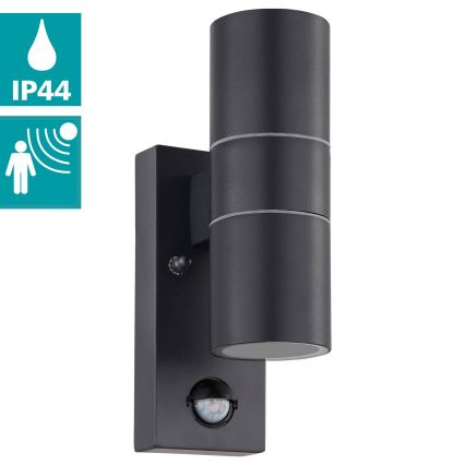 Eglo - LED Wandlamp voor buiten met sensor 2xGU10/3W/230V IP44