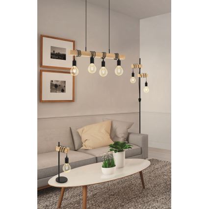 Eglo - Vloerlamp TOWNSHEND 2xE27/10W/230V
