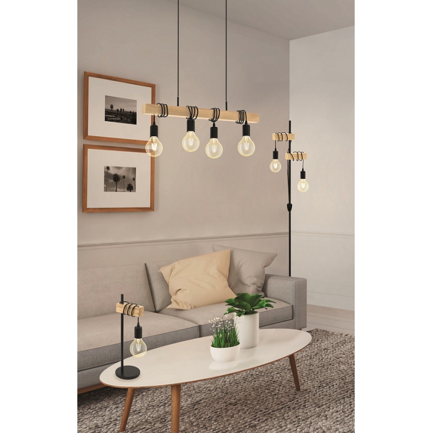 Eglo - Vloerlamp TOWNSHEND 2xE27/10W/230V