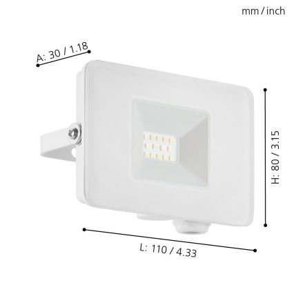 Eglo - LED Schijnwerper LED/10W/230V IP65