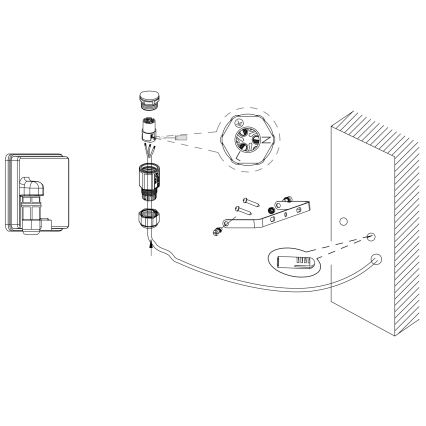 Eglo - LED Schijnwerper LED/50W/230V IP65