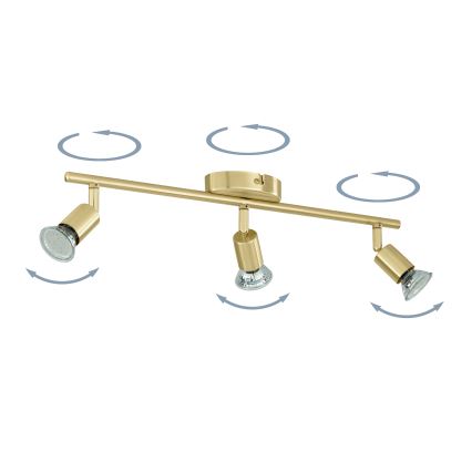 Eglo - LED Spot 3xGU10/2,8W/230V 3000K goud