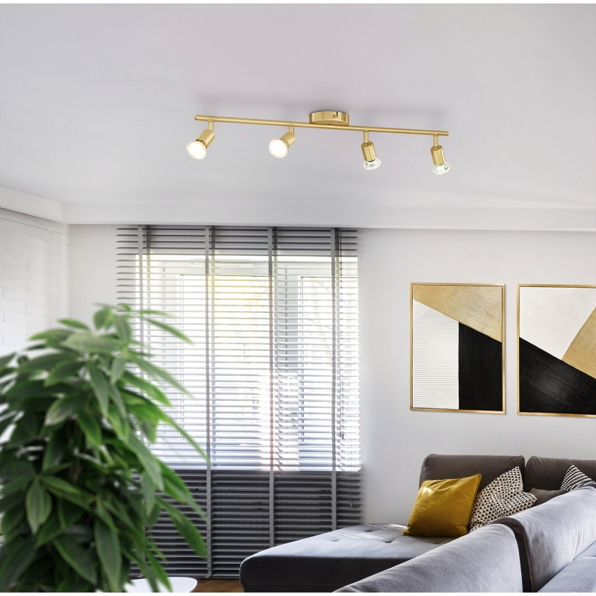 Eglo - LED Spot 4xGU10/2,8W/230V 3000K goud