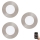 Eglo 33216 - Set van 3 dimbare RGBW LED inbouwspots FUEVA-C LED/3W/230V Ø 8,5 cm