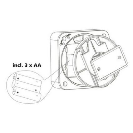 Eglo 33236 - Bewegingssensor voor buiten CONNECT SENSOR 3xAA 12 m wit IP44