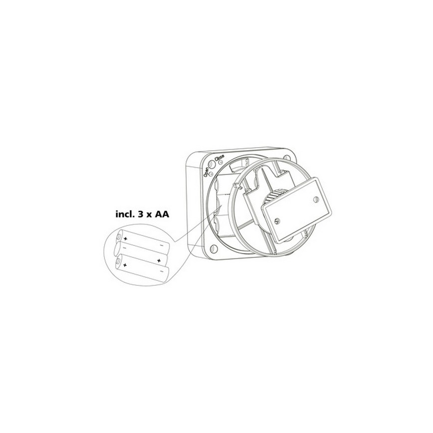 Eglo 33236 - Bewegingssensor voor buiten CONNECT SENSOR 3xAA 12 m wit IP44