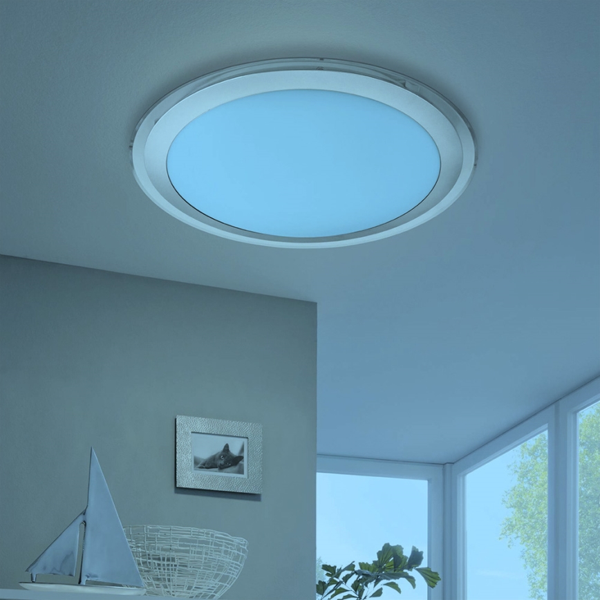 Eglo 33255 - LED RGBW Dimbare plafondlamp COMPETA-C LED/17W/230V 2700-6500K Ø 43 cm