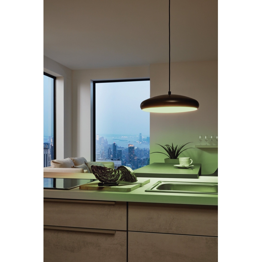 Eglo 33328 - LED RGBW Dimbare hanglamp aan een koord RIODEVA-C LED/27W/230V 2700-6500K zwart