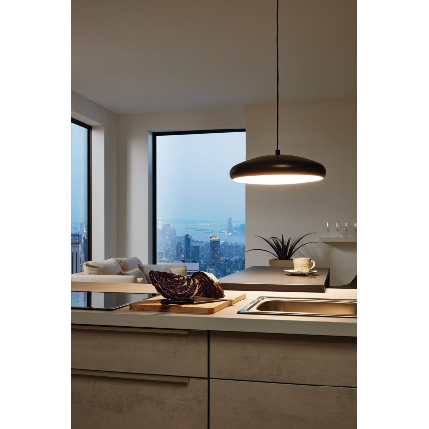 Eglo 33328 - LED RGBW Dimbare hanglamp aan een koord RIODEVA-C LED/27W/230V 2700-6500K zwart