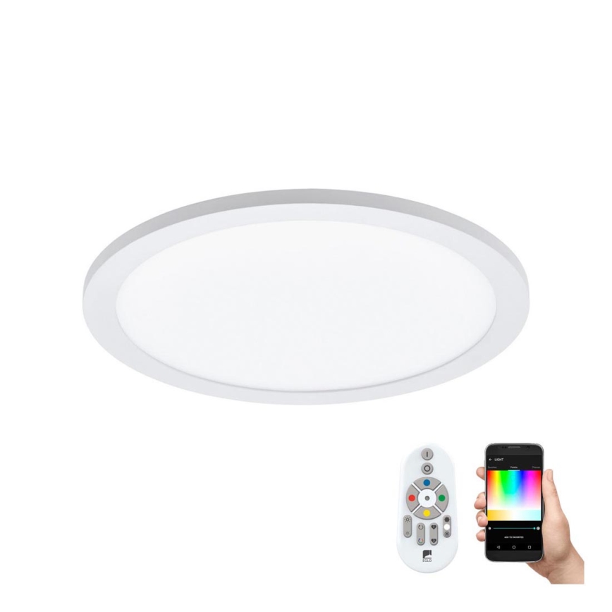 Eglo 33341 - LED RGBW Dimbare plafondlamp SARSINA-C LED/16W/230V 2700-6500K Ø 30 cm + afstandsbediening