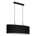 Eglo 33356 - Hanglamp aan kabel AMANI 2xE27/60W/230V zwart