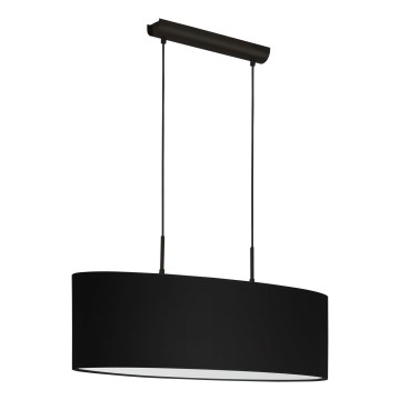 Eglo 33356 - Hanglamp aan kabel AMANI 2xE27/60W/230V zwart