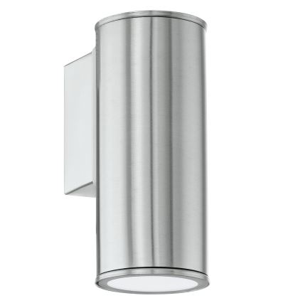 Eglo 33581 - LED RGBW dimbare buitenwandlamp RIGA 1xGU10/5W/230V 2700-6500K IP44 mat chroom