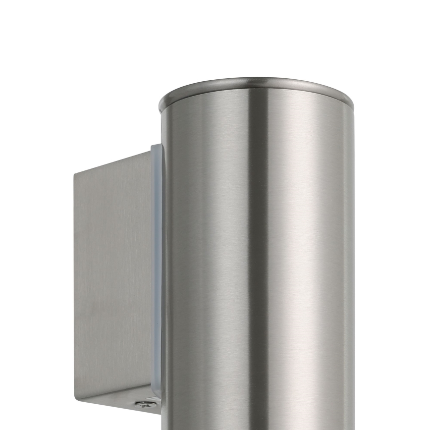 Eglo 33581 - LED RGBW dimbare buitenwandlamp RIGA 1xGU10/5W/230V 2700-6500K IP44 mat chroom