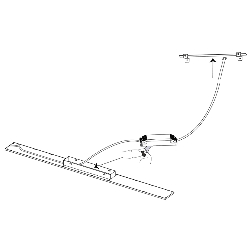 Eglo 33589 - LED RGBW Dimbaar lichtpaneel SALOBRENA-C LED/34W/230V + afstandsbediening