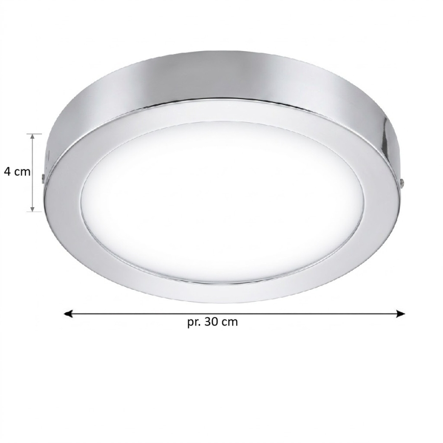 Eglo 33667 - LED RGBW dimbare plafondlamp voor badkamer FUEVA-C LED21W/230V Ø 30 cm IP44