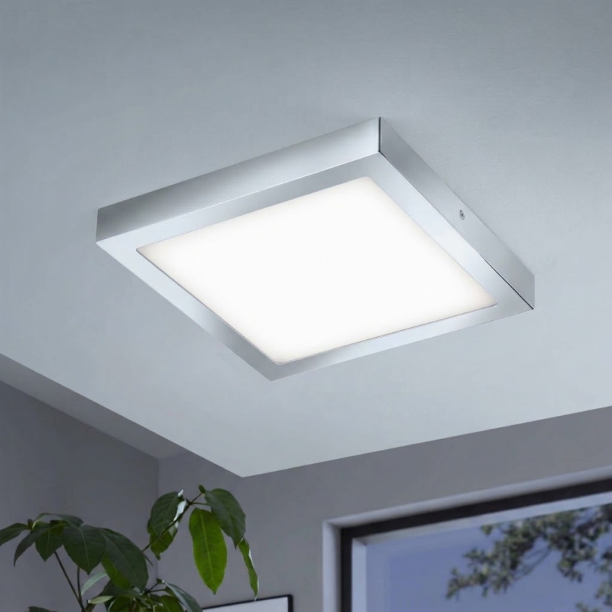 Eglo 33668-LED RGBW Dimbaar badkamerarmatuur FUEVA-C 21W/230V 2700-6500K 30x30cm IP44
