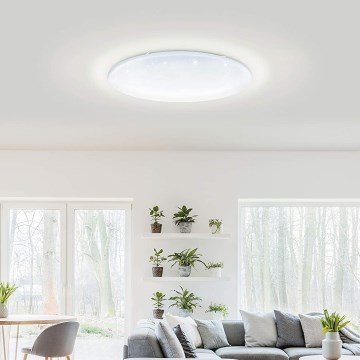 Eglo 33669 - LED RGBW Dimbare plafondlamp TOTARI-C LED/43W/230V 2700-6500K wit + afstandsbediening