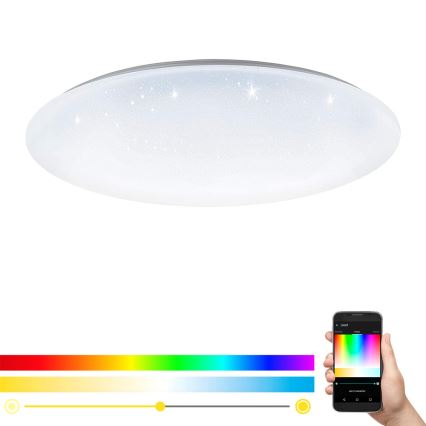 Eglo 33669 - LED RGBW Dimbare plafondlamp TOTARI-C LED/43W/230V 2700-6500K wit + afstandsbediening