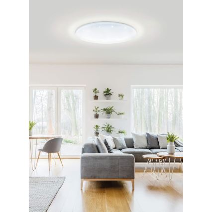 Eglo 33669 - LED RGBW Dimbare plafondlamp TOTARI-C LED/43W/230V 2700-6500K wit + afstandsbediening