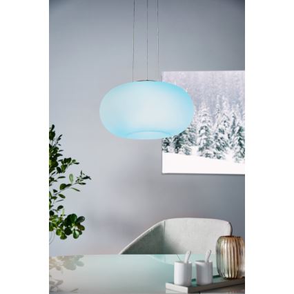 Eglo 33766 - LED RGBW Dimbare hanglamp aan een koord OPTICA-C LED/22W/230V