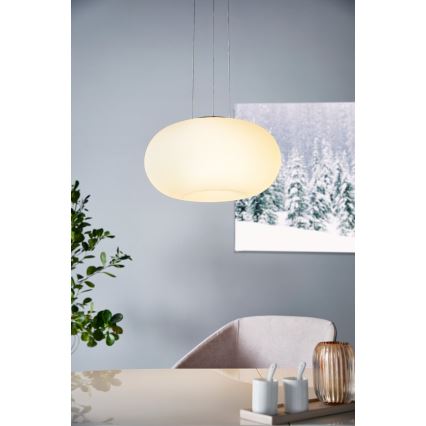 Eglo 33766 - LED RGBW Dimbare hanglamp aan een koord OPTICA-C LED/22W/230V