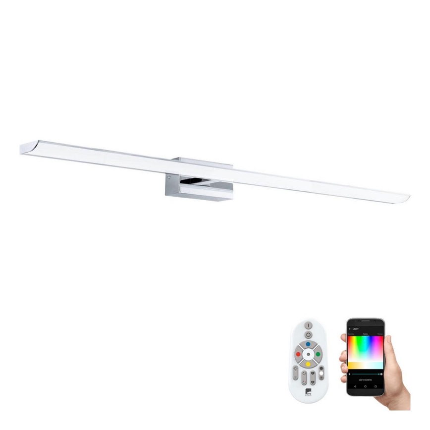 Eglo 33768 - LED RGBW Dimbaar badkamer spiegel verlichting TABIANO-C LED/21W/230V 2700-6500K 90,5 cm IP44 + afstandsbediening