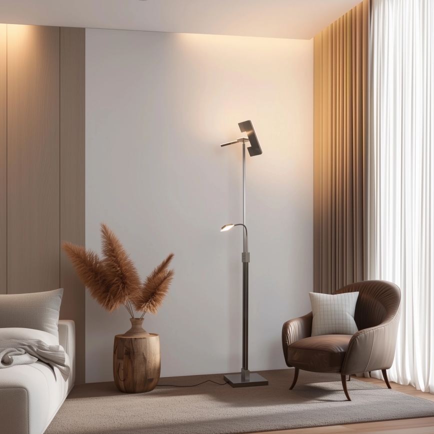 Eglo 33817 - LED Dimbaar aanraken Staande lamp SOLANO LED/30W/230V + LED/4W