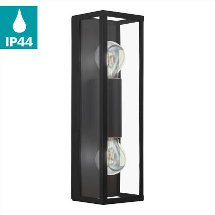 Eglo 33856 - Buitenwandlamp ALAMONTE 2xE27/60W/230V IP44 zwart
