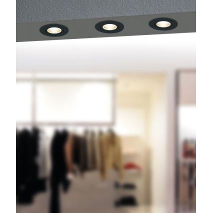 Eglo - Dimbare LED Inbouw lamp/6W/230V zwart