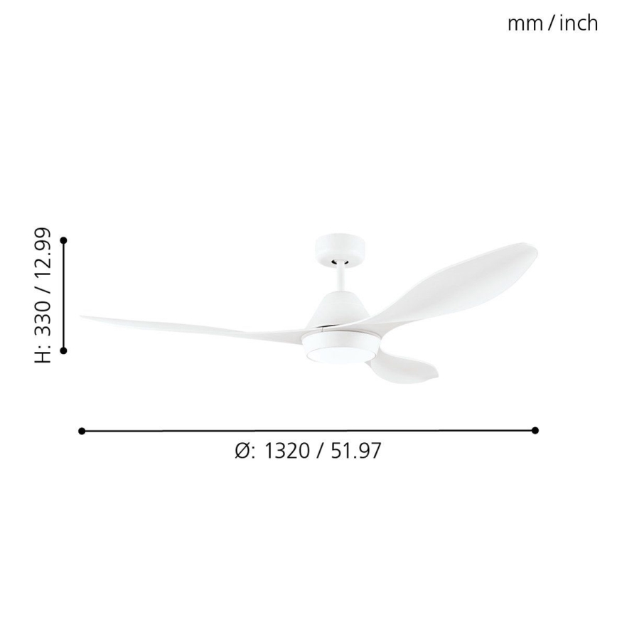 Eglo - LED Plafondventilator LED/18W/230V + AB