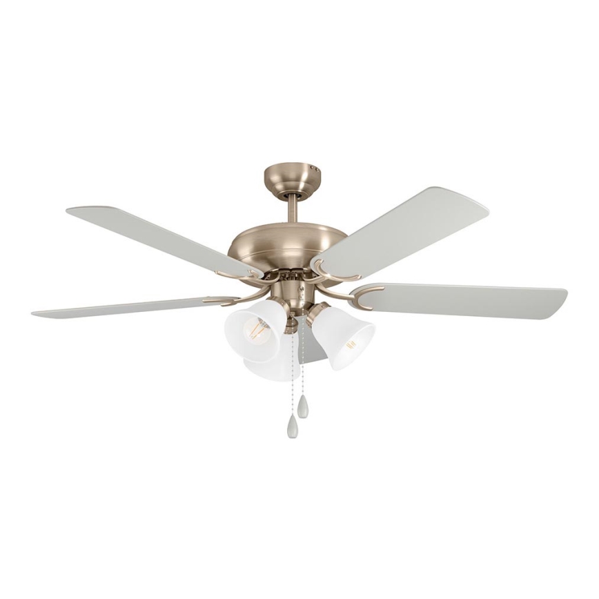Eglo 35077 - Plafondventilator LAS PALMAS 3xE27/40W/230V mat chroom/grijs